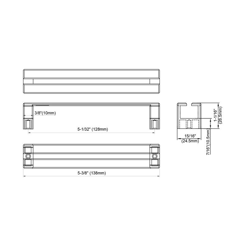 Dowell Series 3137 Handles (128mm/5" CTC), 10 Pack