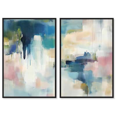 Pale Periwinkle II Canvas Set of 2 by Art Remedy