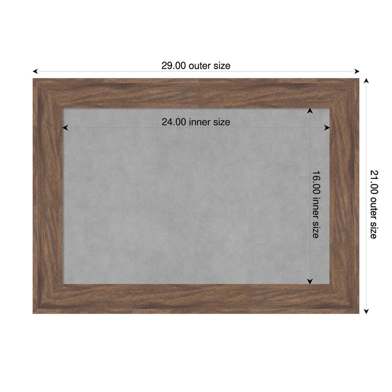 Amanti Art Pia Medium Brown Framed - 29 x 21 in