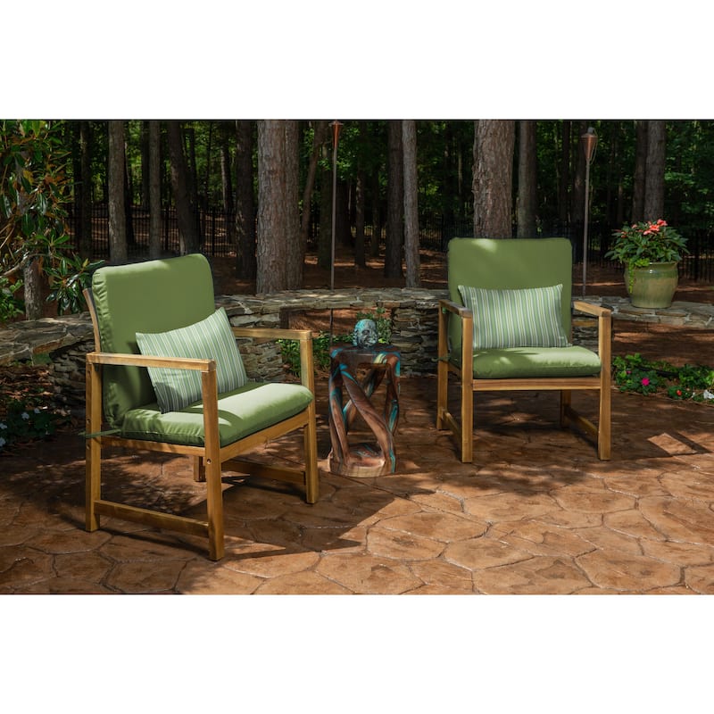 Sunbrella® Solid Fabric 1-Piece Indoor/Outdoor Club Chair Cushion, 22"W x 44"L
