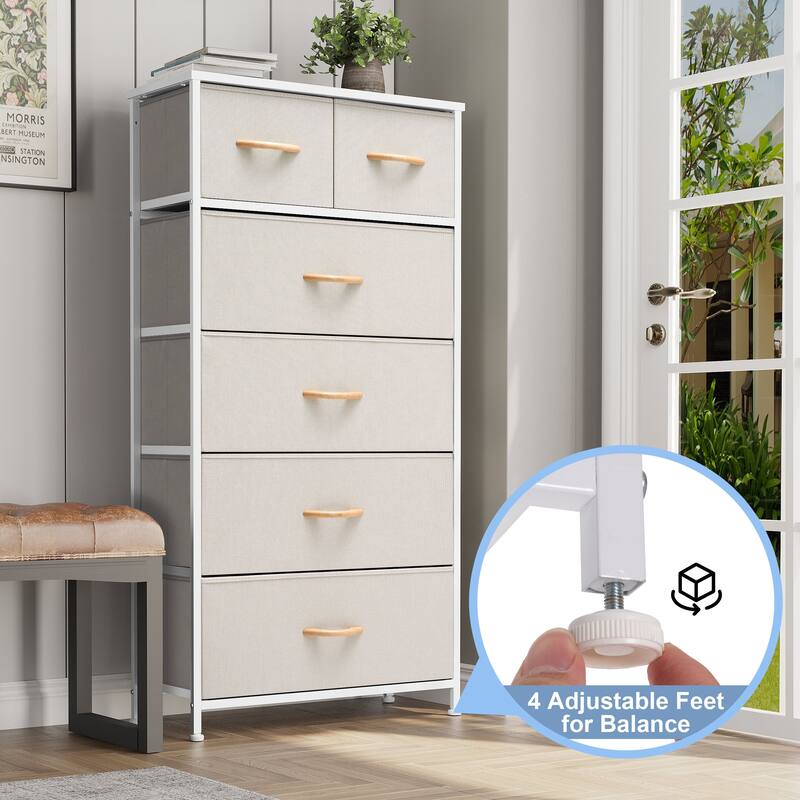 6-drawer Chest Vertical Dresser Storage Tower by Crestlive Products