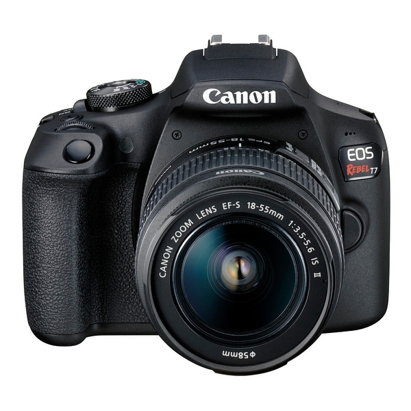 Canon EOS Rebel T7 DSLR Camera and EF-S 18-55mm IS II Lens Kit. Opens flyout.