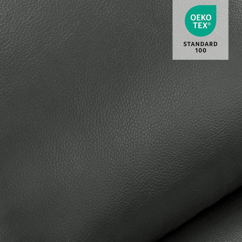 MCombo Medium Dual Motor Power Lift Recliner Chair Infinite Position, Massage and Heat, Extended Footrest, Faux Leather 7890