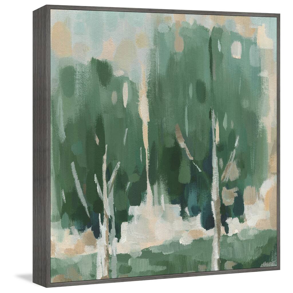 Spring in the Woods Floater Framed Print on Canvas