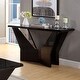 preview thumbnail 3 of 6, Furniture of America Ameena Contemporary 47-in Glass Top Sofa Table