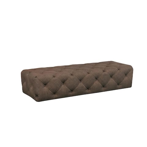 Jasper Bench in Beige Fabric