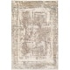 preview thumbnail 2 of 10, Cabote Abstract Border Viscose Blend Area Rug