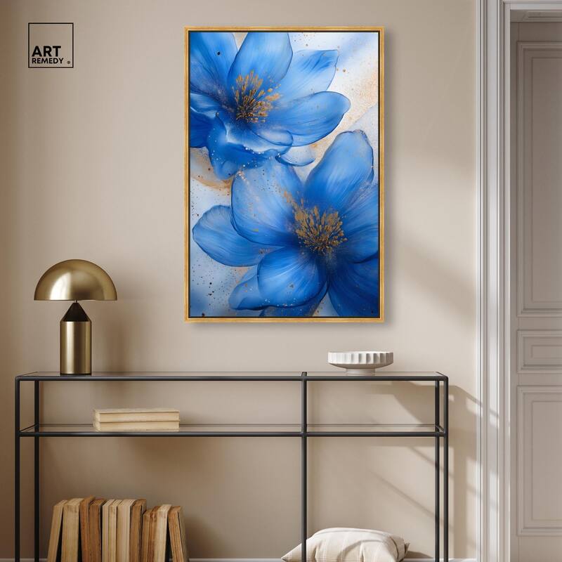 Twilight Teal Tint II Canvas by Art Remedy