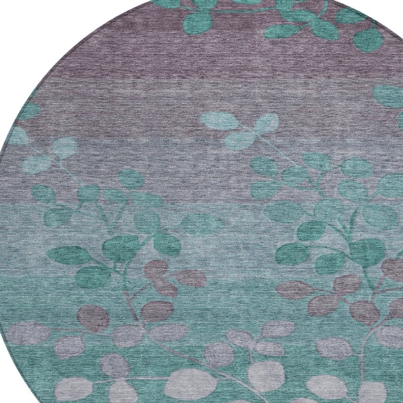 HomeRoots Floral Transitional Rectangle Outdoor Rug