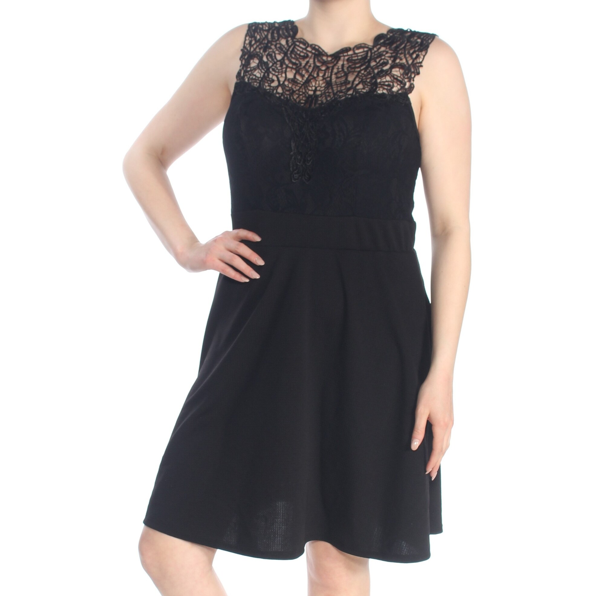 Shop Love Squared Black Sleeveless Above The Knee Dress 1x On
