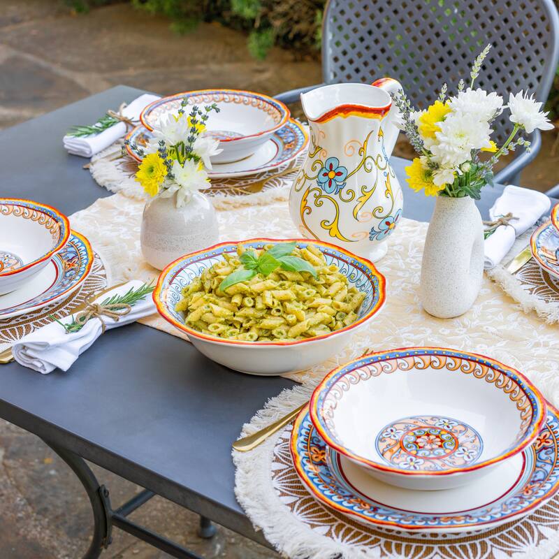 Euro Ceramica Duomo Stoneware 10" Serving Bowl - 48 oz