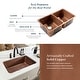 preview thumbnail 10 of 12, Rivera Copper 32" Double Bowl Undermount Kitchen Sink