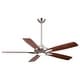 preview thumbnail 5 of 6, Minka Aire Dyno Brushed Nickel 5 Blade 52 Inch Ceiling Fan With LED