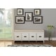 preview thumbnail 6 of 4, Donner White Armless Bench with Storage