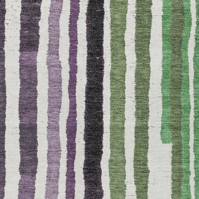 HomeRoots Striped Transitional Rectangle Outdoor Rug