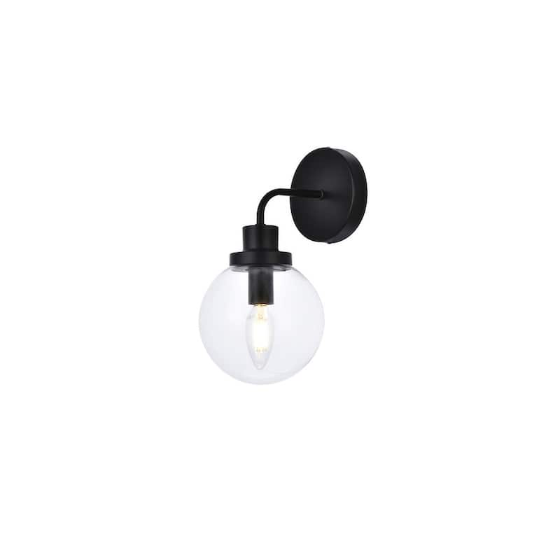 Hudson Clear Glass 1-light Bath Sconce