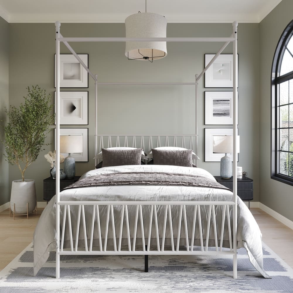 Clayfell Dallas Metal Canopy Bed