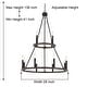 preview thumbnail 3 of 15, Modern Farmhouse 12-light Wagon Wheel Chandelier for Dining Room - 28 inches