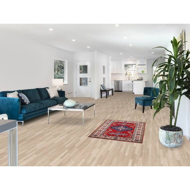 Red Geometric Kazak Accent Rug Handmade Wool Carpet - 2'9" x 4'1"