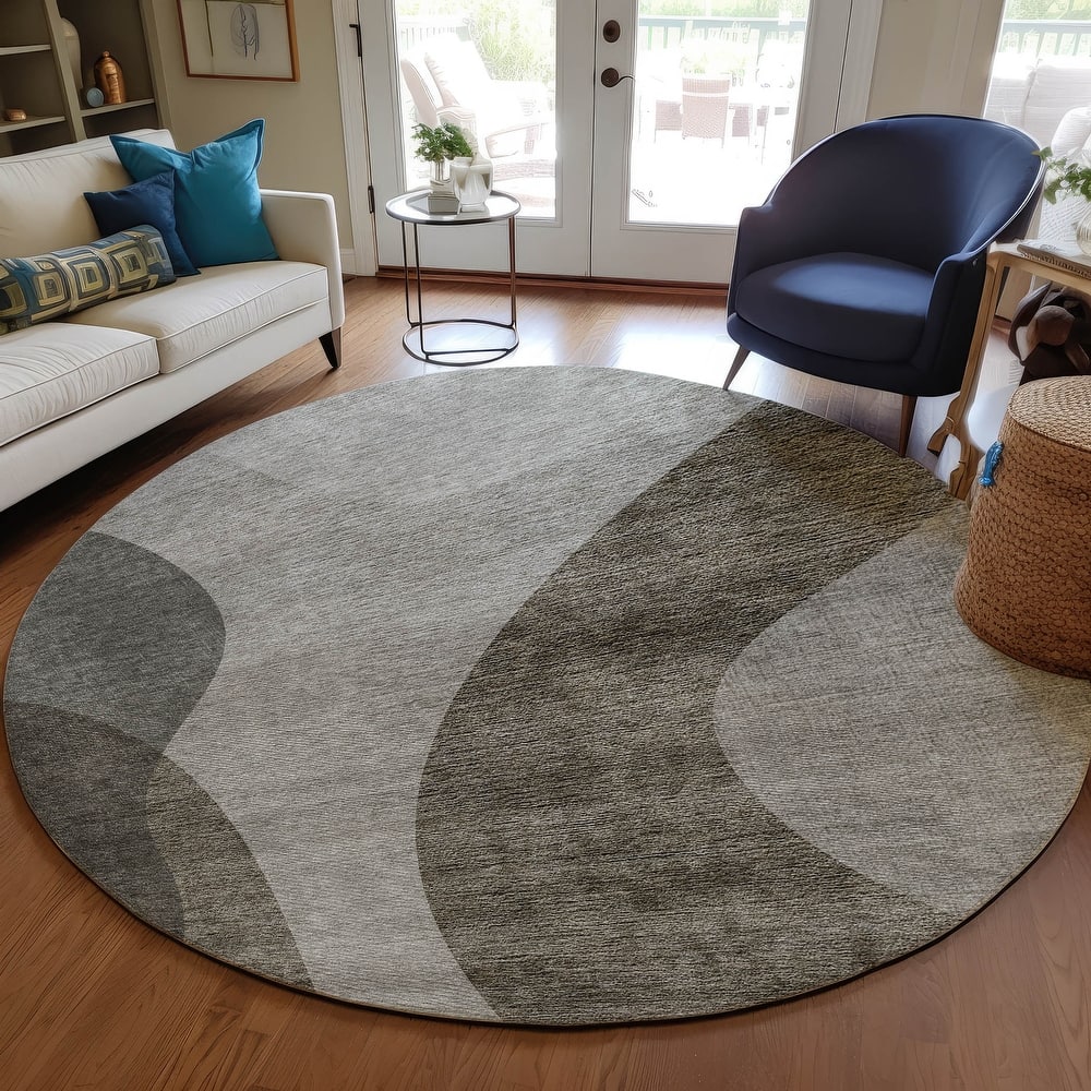 Machine Washable Indoor/ Outdoor Chantille Modern Deco Rug