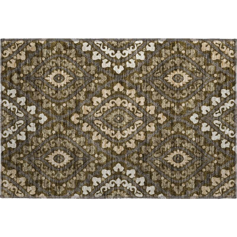 Premium Washable Super Soft Diamond Medallions Mayfield Rug