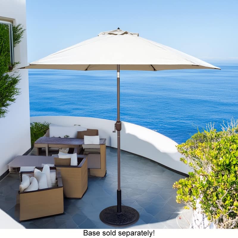 Tropishade 9 ft. Aluminum Bronze Patio Umbrella, Canvas cover