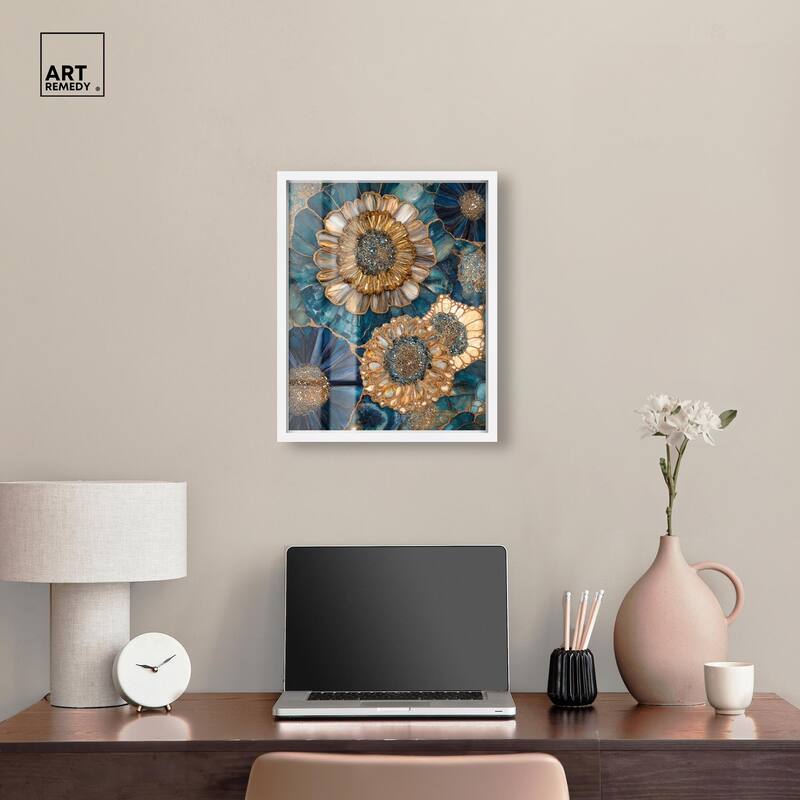 Opulent Geode I Shadowbox by Art Remedy