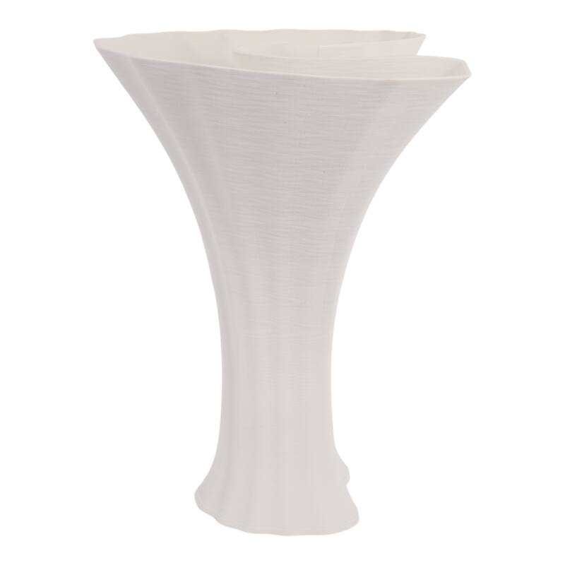 Stoneware Decorative Vase Modern Sculptural Elegant Curved Silhouette