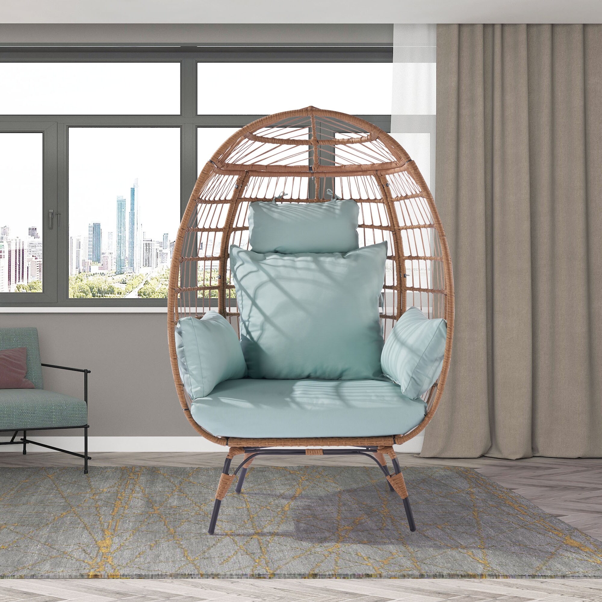 Outdoor recliner hotsell swing chair