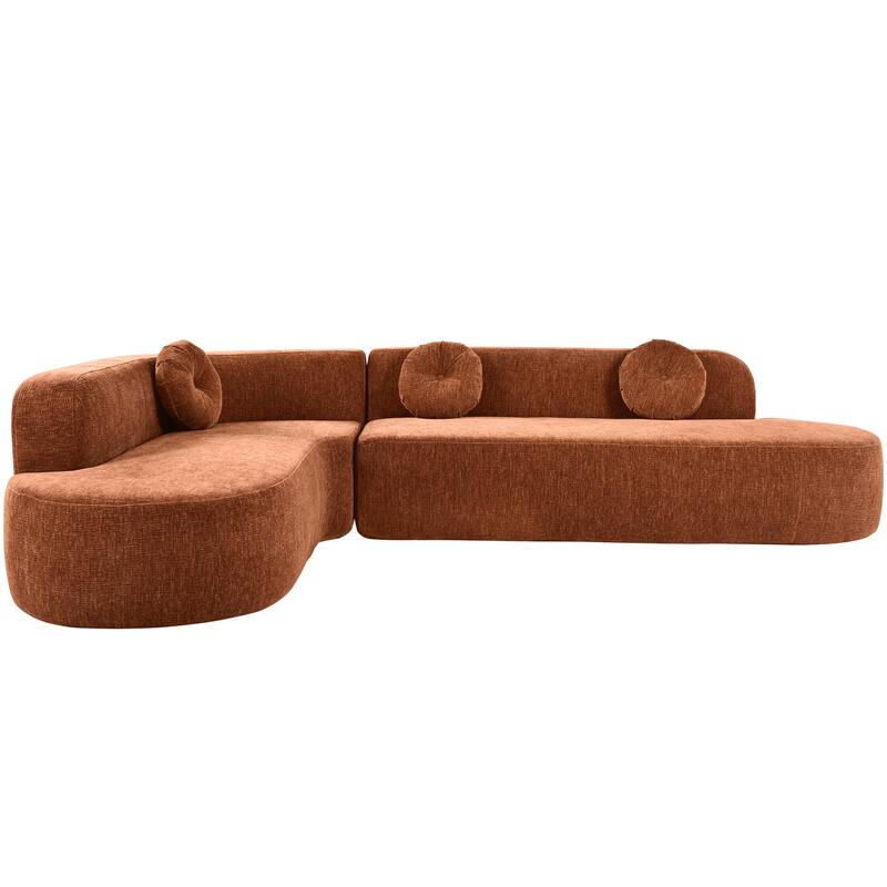 Extra Large Sectional Sofa Soft Fabric Upholstery