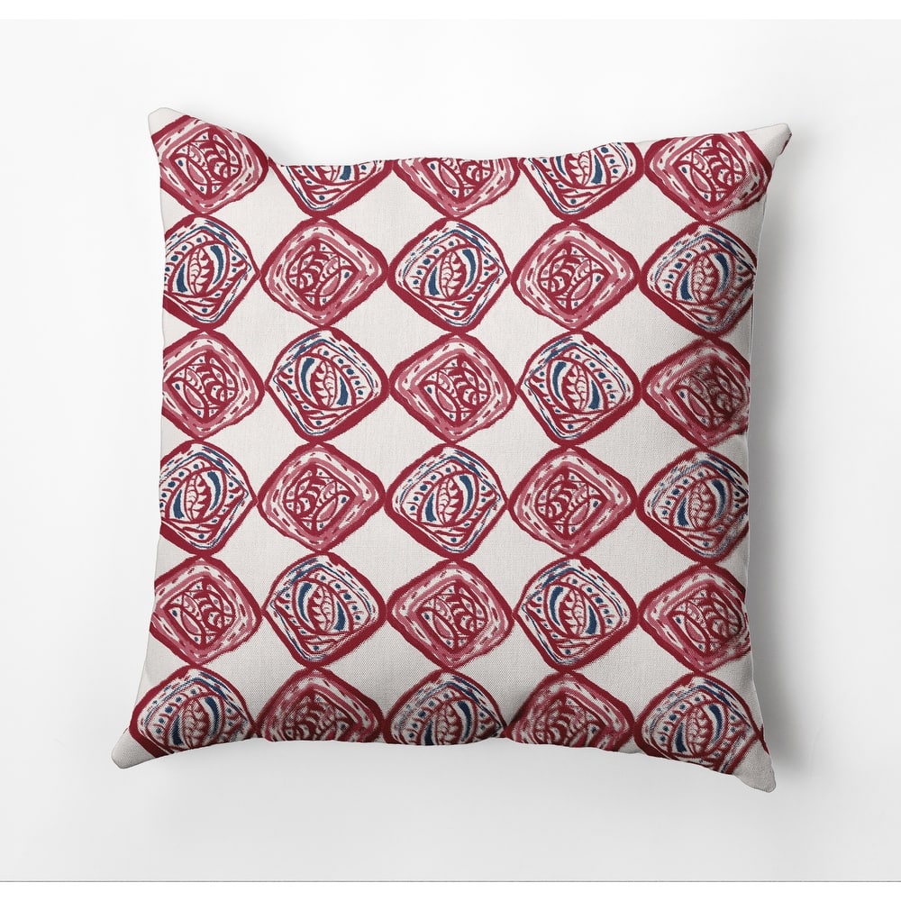 Cowry Check II Throw Pillow