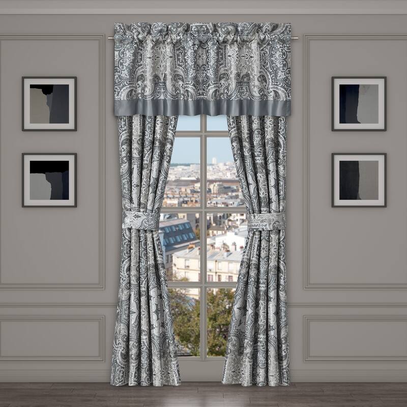 Lisbon 84" Window Panel Pair - Slate - 84 Inches