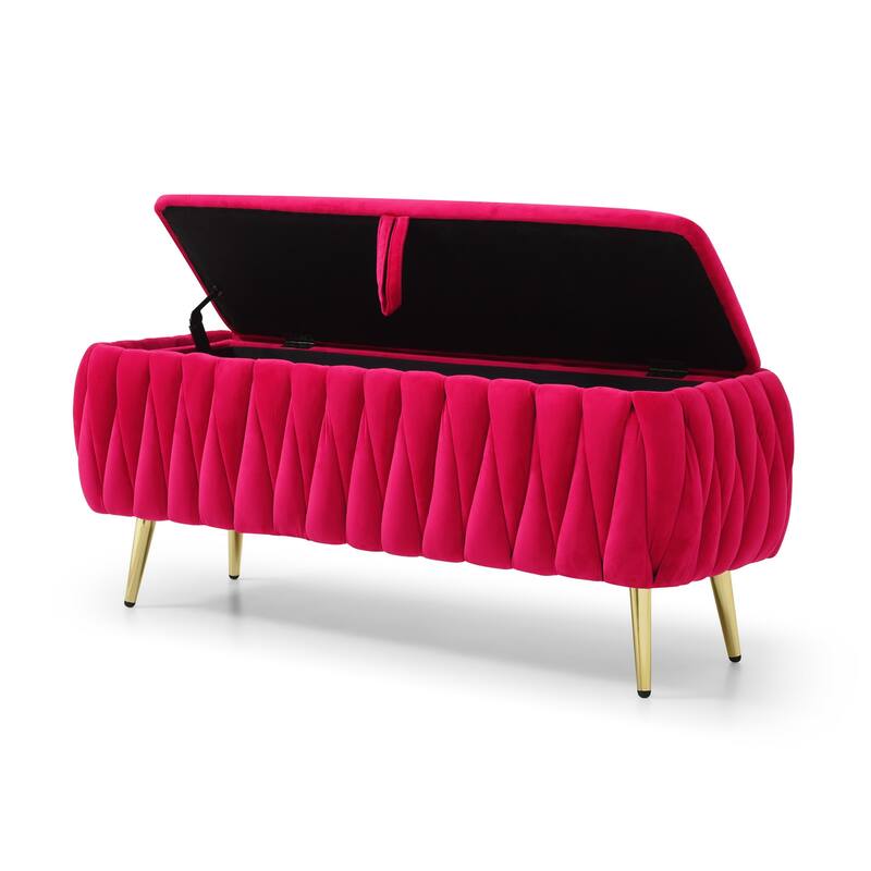 Modern Upholstered Storage Bench