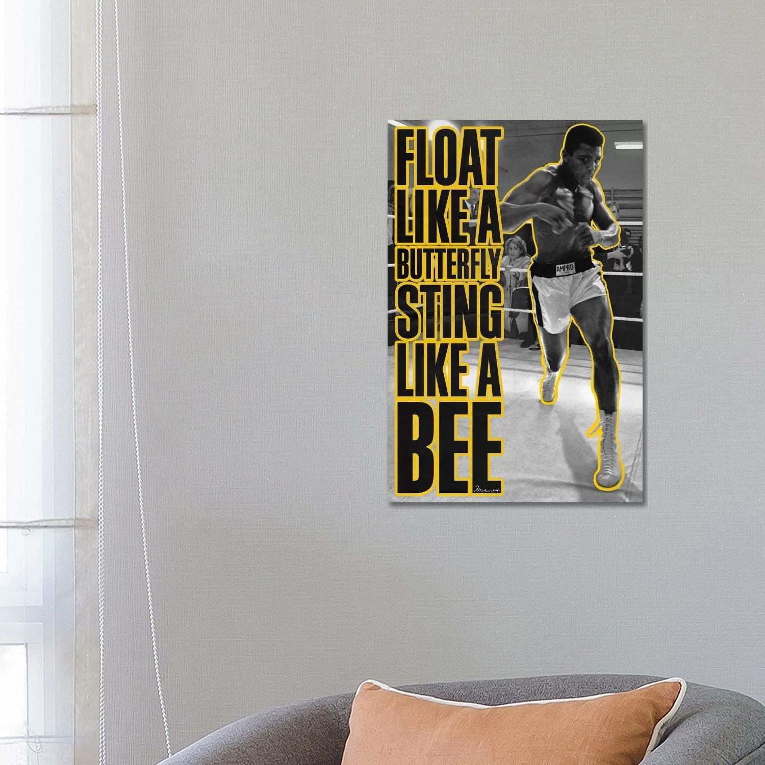 Icanvas Float Like A Butterfly Sting Like A Bee By Muhammad Ali Enterprises Canvas Print Overstock