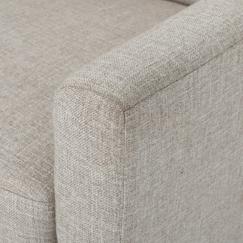Beige 31.1" Button Tufted Club Chair