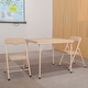 preview thumbnail 20 of 31, Kids Colorful 3 Piece Folding Table and Chair Set Tan