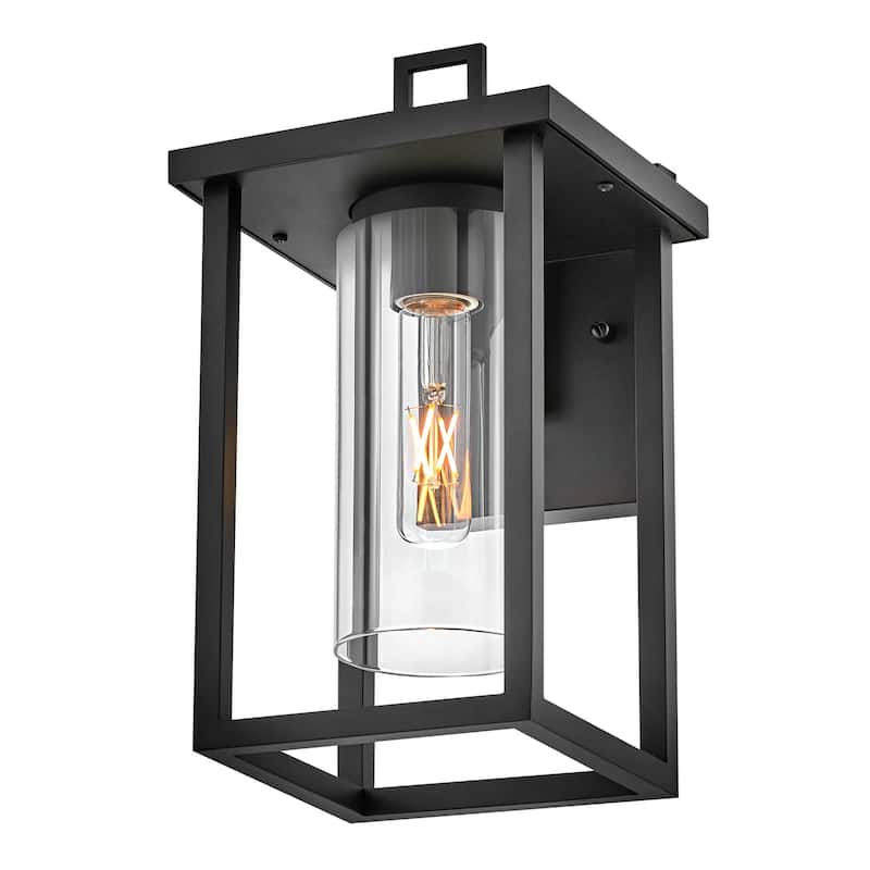 Lark 81420 Mateo 13" Tall Outdoor Wall Sconce with Clear Glass Shade