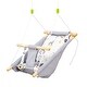 preview thumbnail 2 of 7, Outsunny Outdoor Baby Swing with 2 Cushions, Infant Chair Hanging Rope Max.176 Lbs, w/ Cotton Weave for Home Patio Lawn, Gray