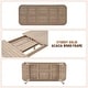 preview thumbnail 8 of 11, Outdoor Dining Set 7-Piece Acacia Wood Rope-Woven Arm Chairs with Extendable Dining Table