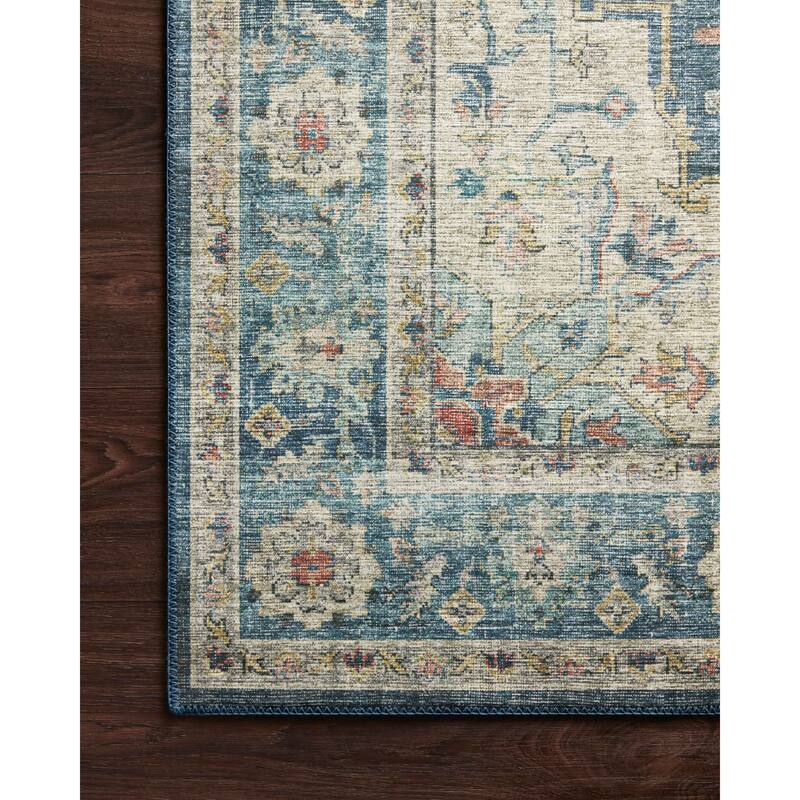 Alexander Home Leanne Printed Shabby Chic Medallion Vintage Area Rug
