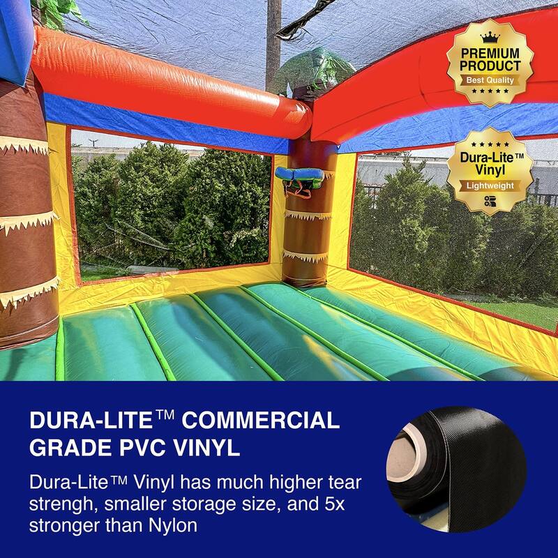 JumpOrange Safari Inflatable Bounce House, Commercial PVC Vinyl, with ...