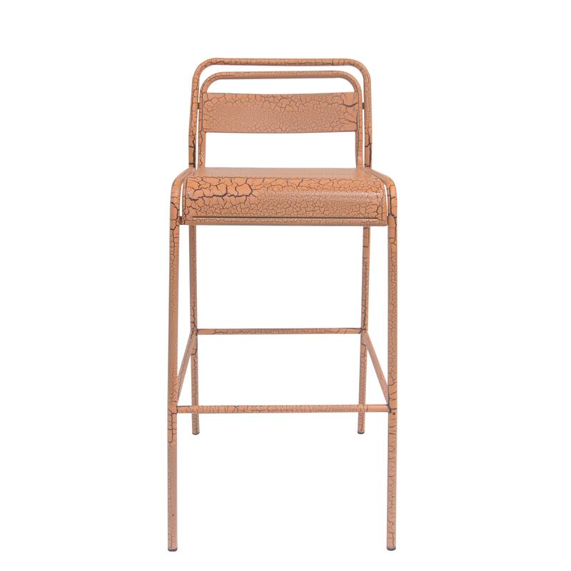 Carmella Outdoor Barstool - Orange (Excluding the table)