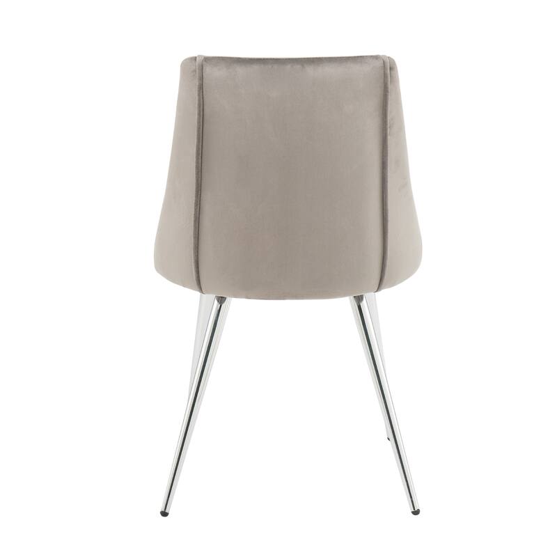 Modern simple velvet dining chair,set of 4