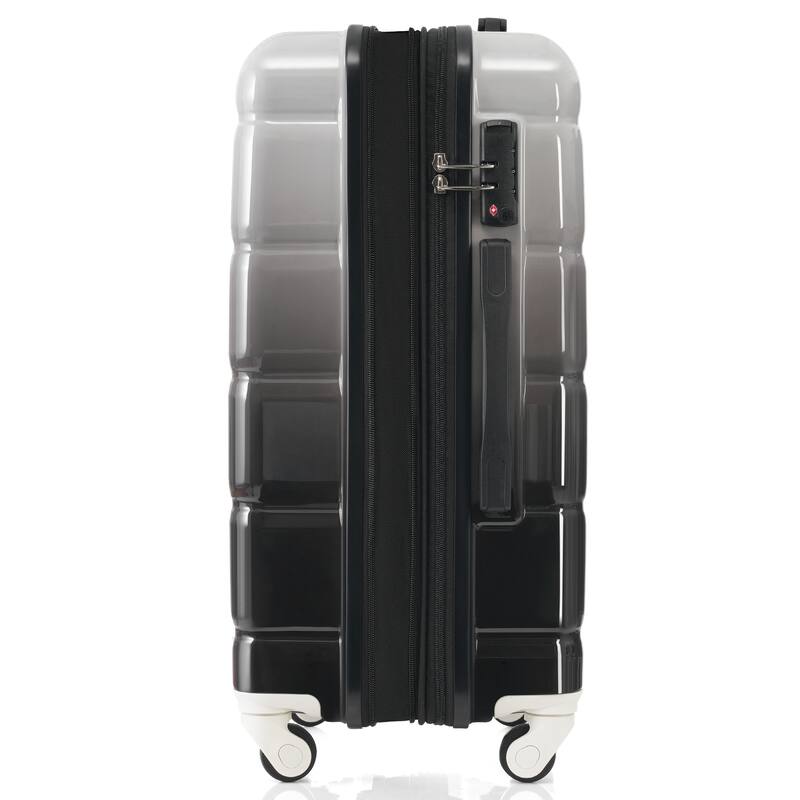 Luggage Set of 3, ABS+PC Hard Shell Carry-on Suitcases with Cup Holder and USB Port & Spinner Wheels, for Men Women Travel