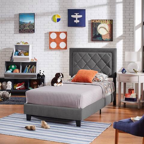 Dartington Velvet Fabric Platform Bed by iNSPIRE Q Modern