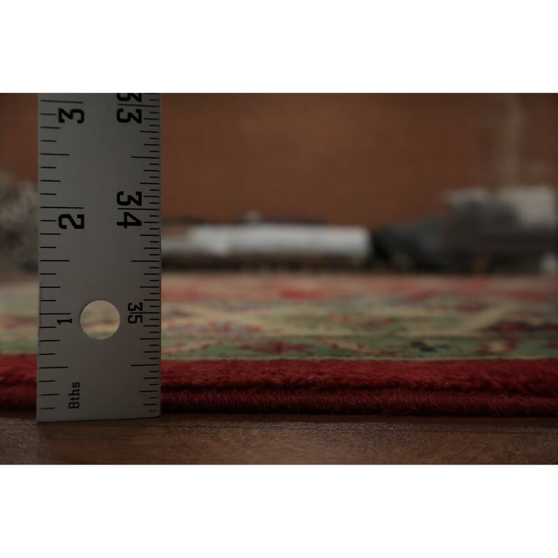 Hand Knotted Oriental 100% Wool Carpet Traditional Geometric Red Kazak Area Rug - 6' 11'' X 5' 2''