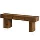 preview thumbnail 12 of 13, 63" Solid Wood Entryway Bench, Extra Long Bed End Dining Bench for Kitchen Living Room Bedroom