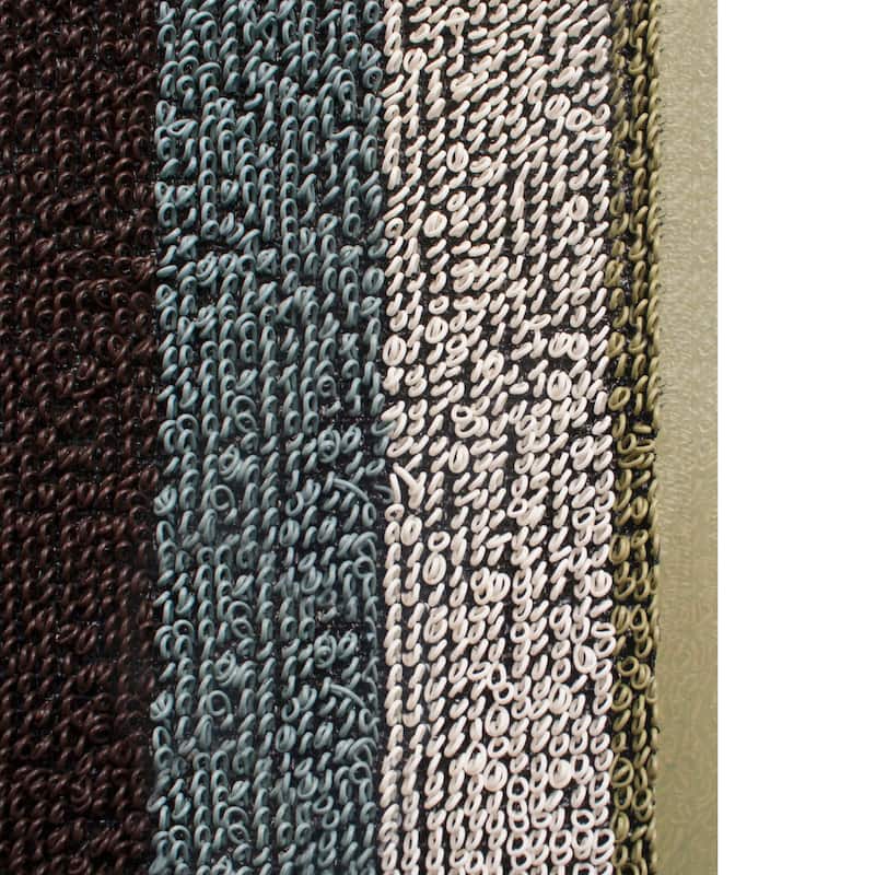 RITZ Indoor/Outdoor Striped Tufted Mat - N/A