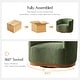 preview thumbnail 34 of 74, HULALA HOME Gema Modern 360°Swivel Chenille Ergonomic Barrel Accent Chair with Solid Wood Legs