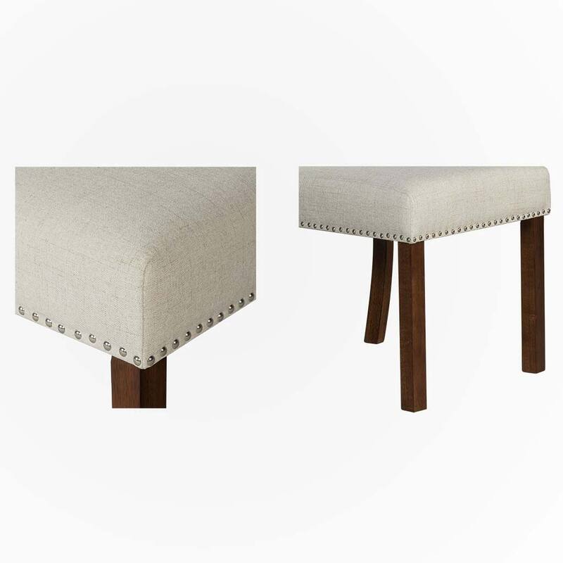 Dining Chair with Nailhead Trim Set of 2,only chairs